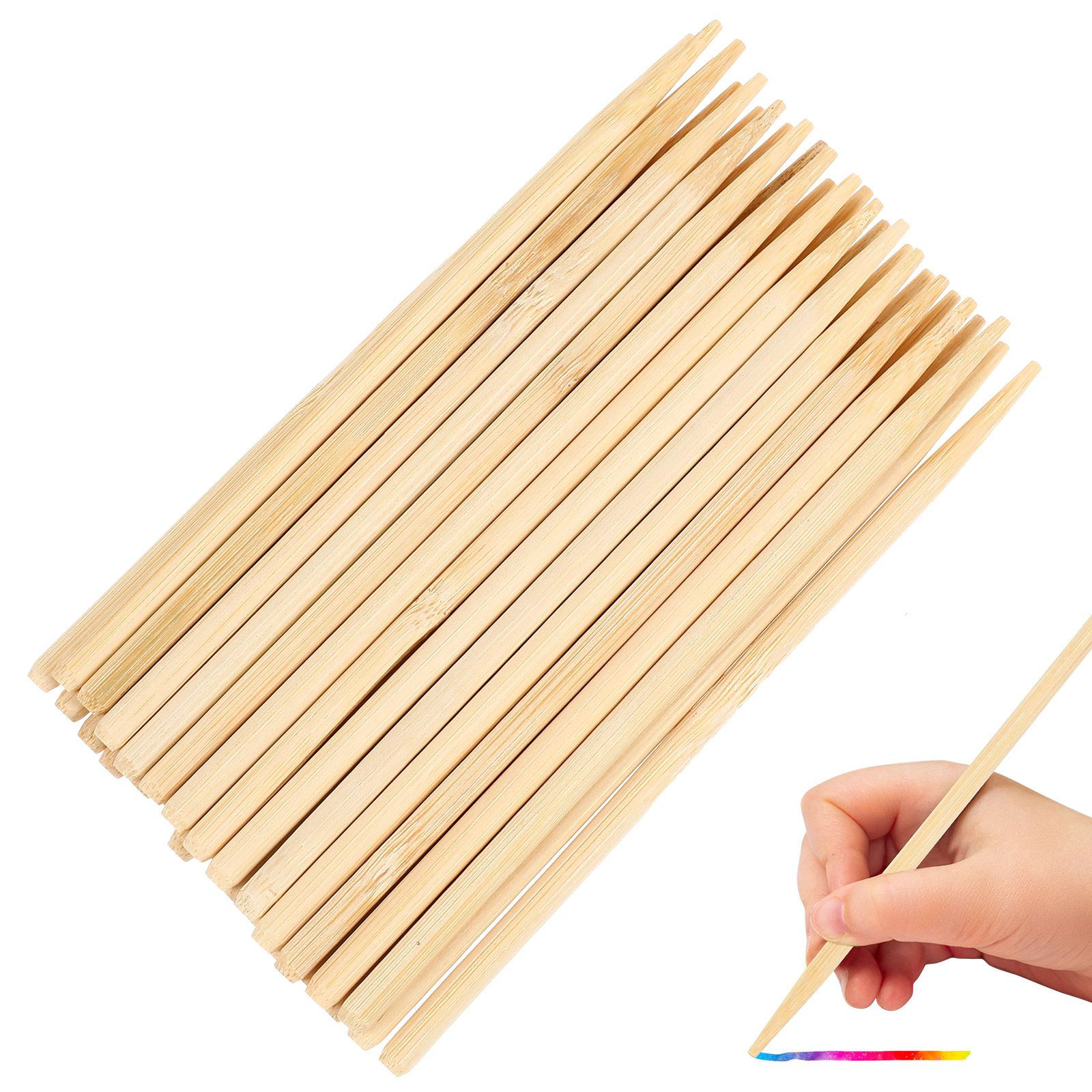 Woodworking Easy Projects - 30 قطعة من أعواد الشمع الخشبية