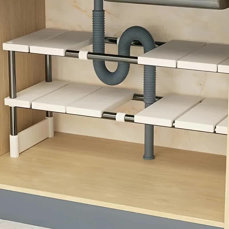 Woodworking Design Software - رف تخزين قابل للتعديل تحت الحوض