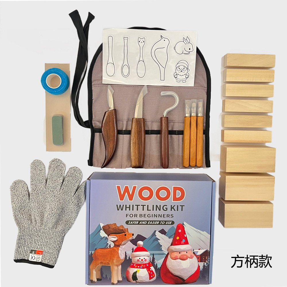 Woodworking Box - نحت سكين هدية مجموعة صناديق 21