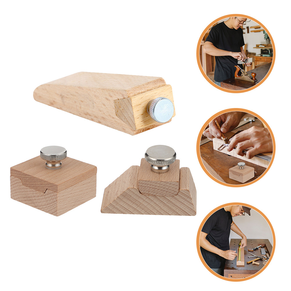 Woodworking Crafts - 3 قطع من ورق الصنفرة، مكعبات