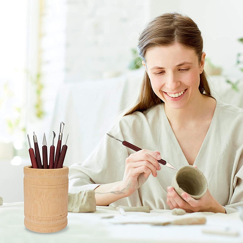 6 ادوات نحت الفخار الفخار مجمو - مراجعة Wood Chisel Set وسعره