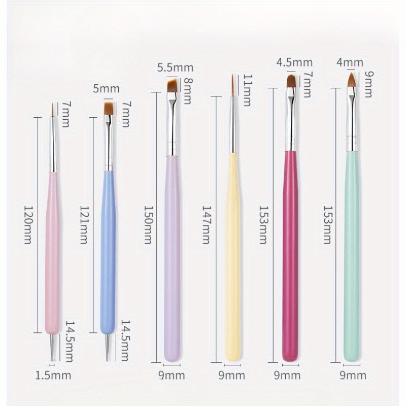 مجموعة من 6 فرش لفن الأظافر، أ - مراجعة Wood Chisel Set وسعره