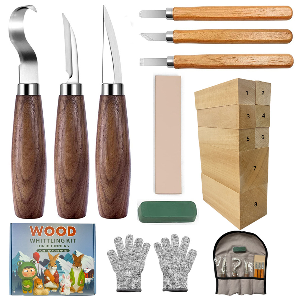 نحت سكين هدية مجموعة صناديق 21 - مراجعة Woodworking Box وسعره