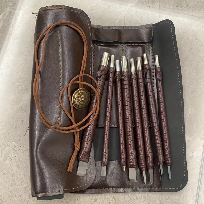‌ مجموعة أزاميل نحت فولاذ التن - مراجعة Wood Chisel Set وسعره